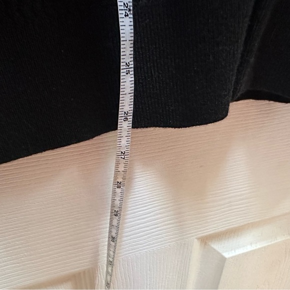 Ted Baker Black Ribbed button down collared cardigan Sweater 1 small - Picture 3 of 6